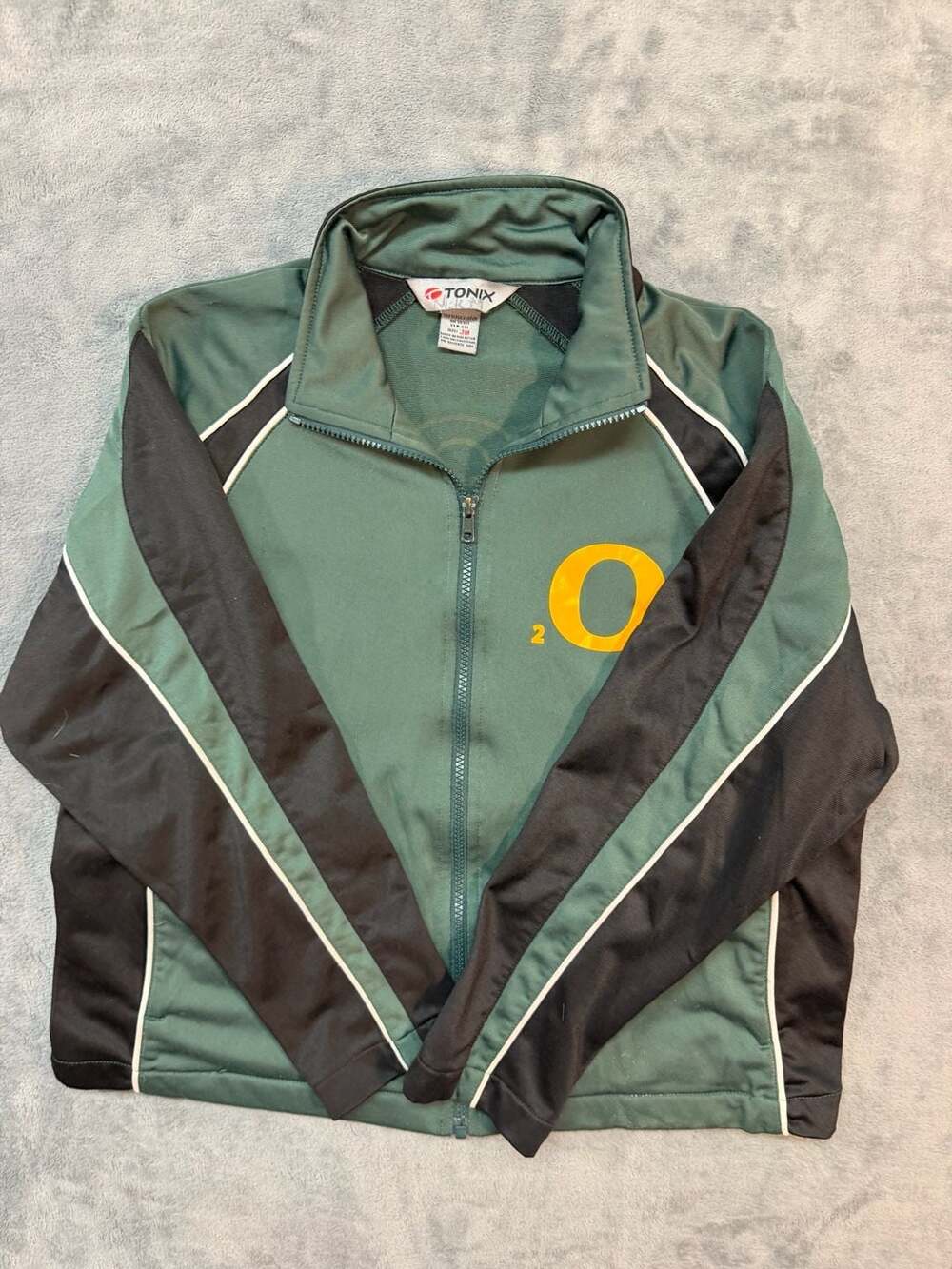 Tonix Oregon Ducks 2012 Full Zip Track Jacket Youth Size JM vintage